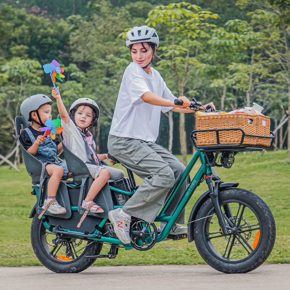 Fiido T2 | Longtail Cargo E-Bike | 250W | 200kg Payload | Family & Cargo